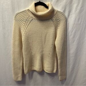 Neiman Marcus Merino Wool Turtleneck Sweater Medium Coquette Lagenlook Old Money